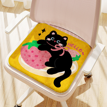 Jastučić za sjedenje s uzorkom crtanih likova, punilo od poliesterskih vlakana, materijal od poliesterskog vlakna, sladak crtani stil, za spavaću sobu