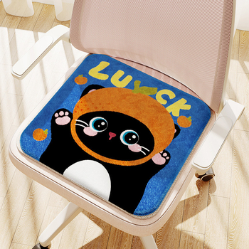 Jastučić za sjedenje s uzorkom crtanih likova, punilo od poliesterskih vlakana, materijal od poliesterskog vlakna, sladak crtani stil, za spavaću sobu