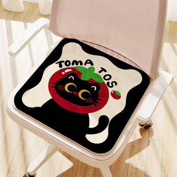 Jastučić za sjedenje s uzorkom crtanih likova, punilo od poliesterskih vlakana, materijal od poliesterskog vlakna, sladak crtani stil, za spavaću sobu