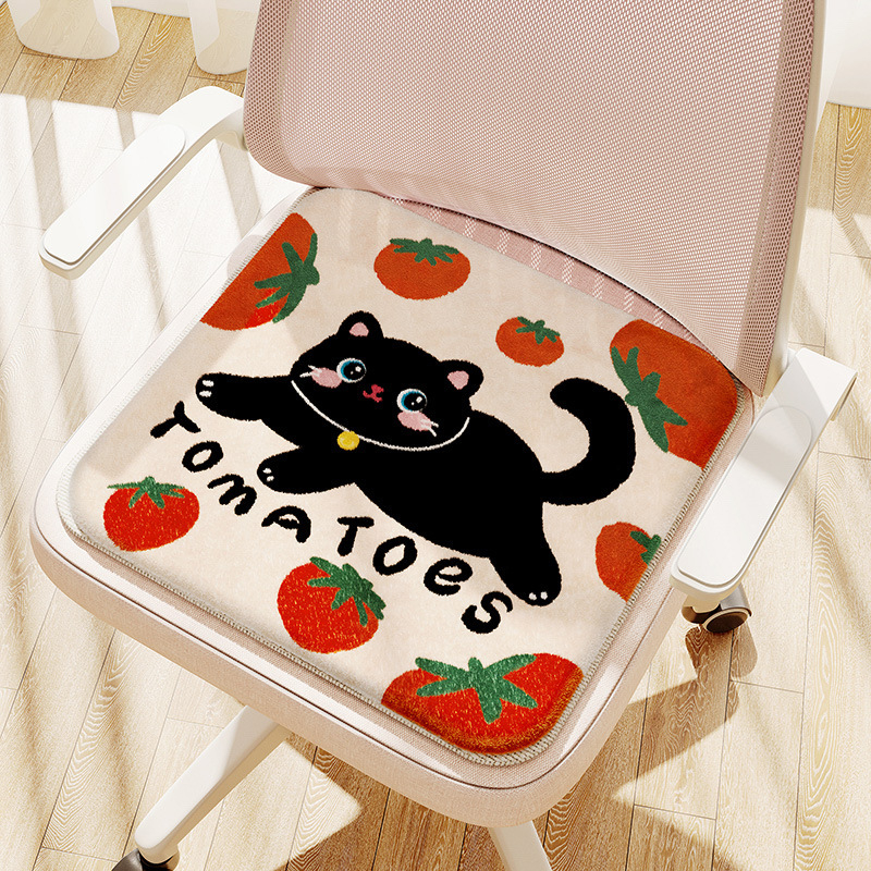 Jastučić za sjedenje s uzorkom crtanih likova, punilo od poliesterskih vlakana, materijal od poliesterskog vlakna, sladak crtani stil, za spavaću sobu