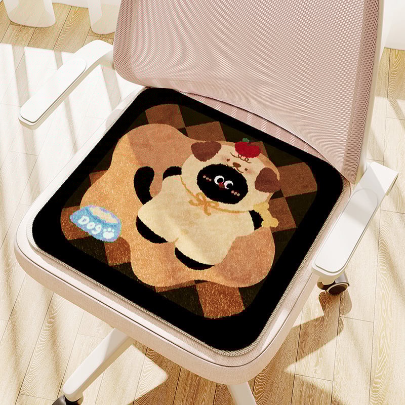 Jastučić za sjedenje s uzorkom crtanih likova, punilo od poliesterskih vlakana, materijal od poliesterskog vlakna, sladak crtani stil, za spavaću sobu