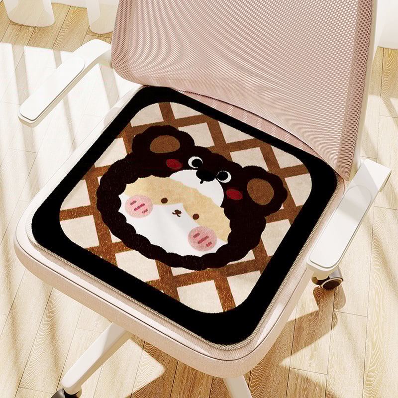 Jastučić za sjedenje s uzorkom crtanih likova, punilo od poliesterskih vlakana, materijal od poliesterskog vlakna, sladak crtani stil, za spavaću sobu