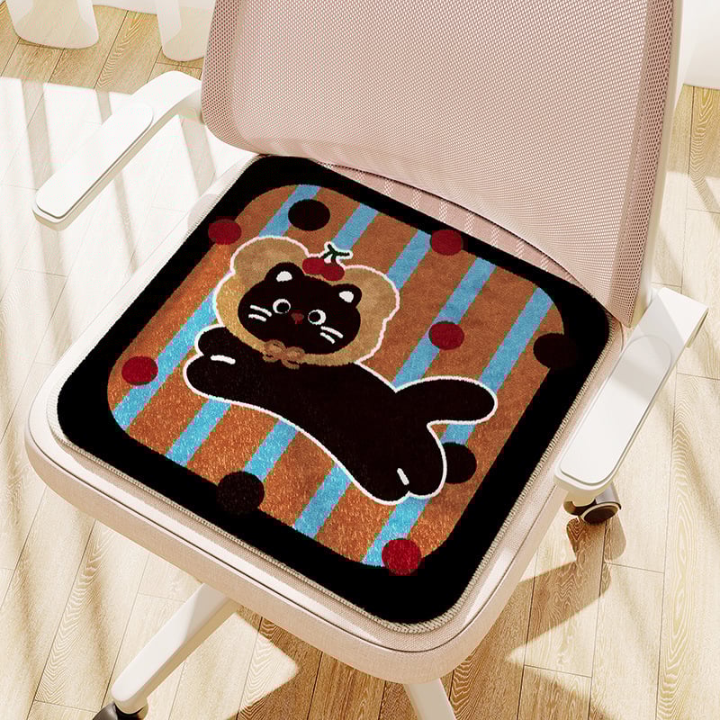 Jastučić za sjedenje s uzorkom crtanih likova, punilo od poliesterskih vlakana, materijal od poliesterskog vlakna, sladak crtani stil, za spavaću sobu