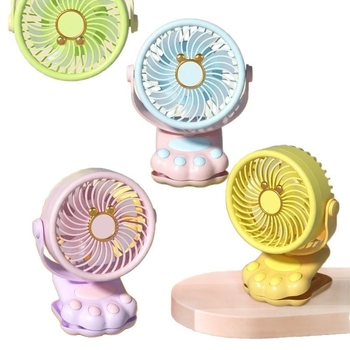 USB stolni ventilator s 3 lopatice, ugrađena baterija 300-500 mAh, tih rad do 36 dB