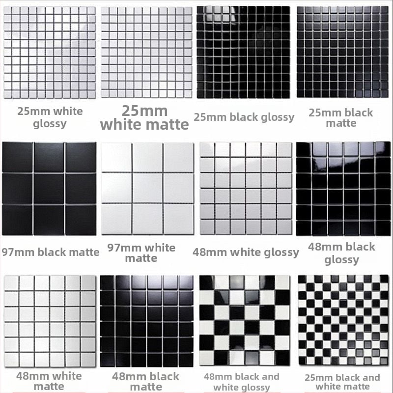 Kerámia mozaik csempe, vitrifikált, nordikus stílusú, nappalira, vízfelvétel >0,5%