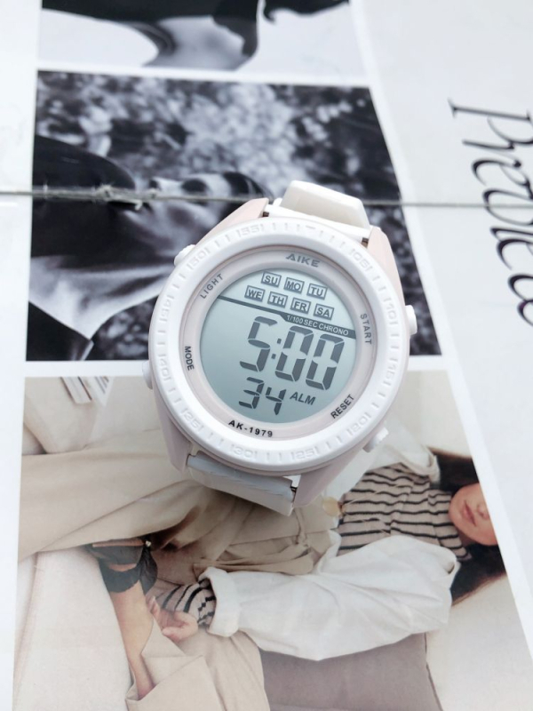 Unisex elektronikus karóra digitális kijelzővel, 30M vízálló, 45mm átmérőjű számlap, TPU szíj, ABS tokozás, diákok számára