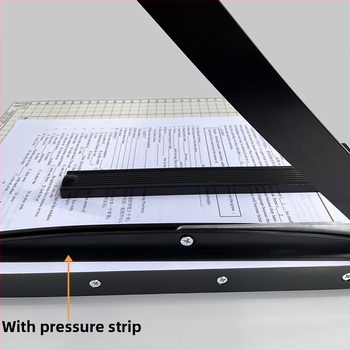 Tăietor de hârtie de birou în stil ghilotină, construcție din lemn, pentru tăierea hârtiei și a fotografiilor