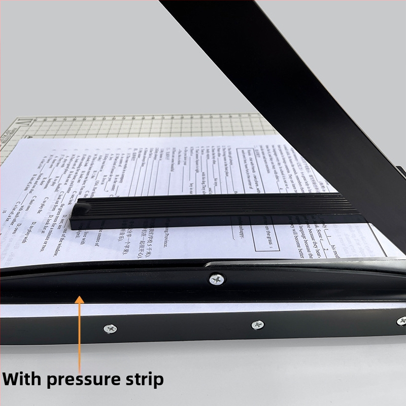 Tăietor de hârtie de birou în stil ghilotină, construcție din lemn, pentru tăierea hârtiei și a fotografiilor