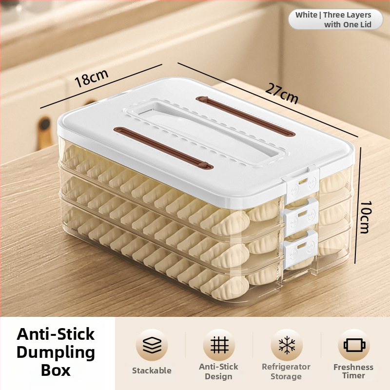 Arnoldin plastikinė koldūnų laikymo dėžutė – uždaryta, nešiojama, paprastas ir modernus dizainas