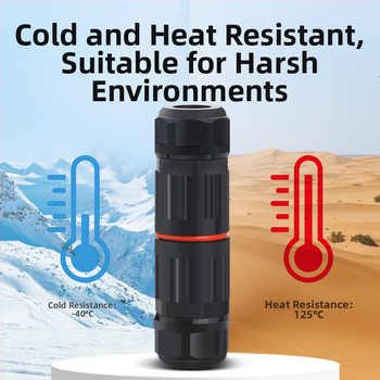 Mini vandeniui atsparus jungtis lauko naudojimui su pass-through — Cow Hours