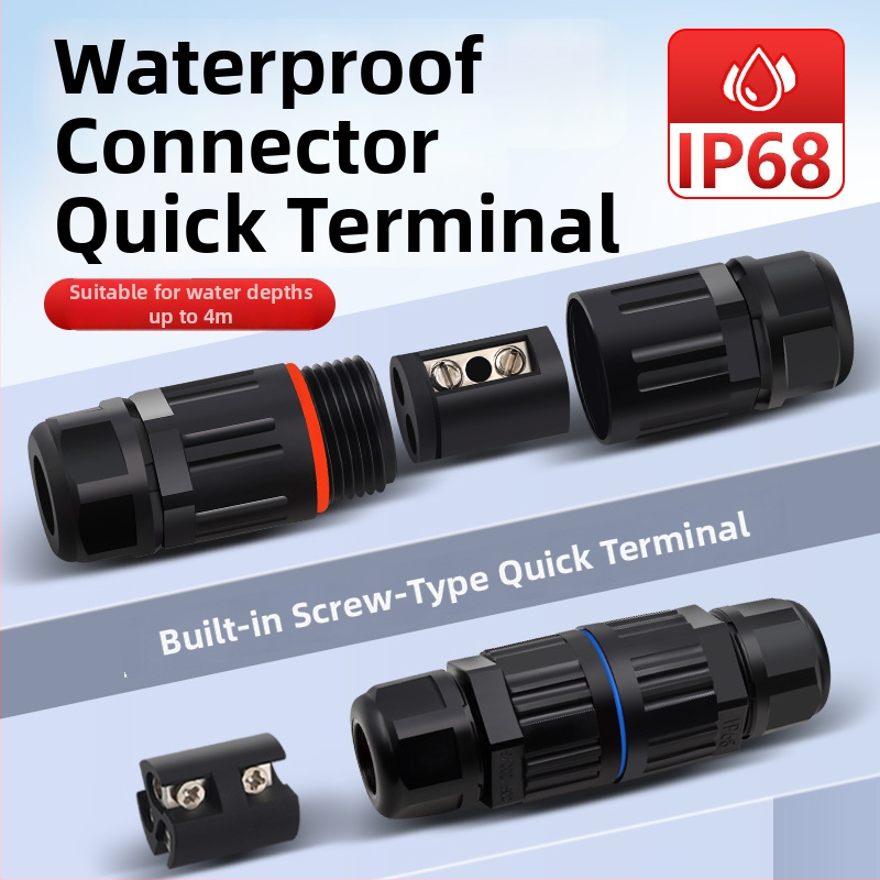 Mini vízálló csatlakozó kültéri használatra, pass-through hegesztés nélkül — Cow Hours