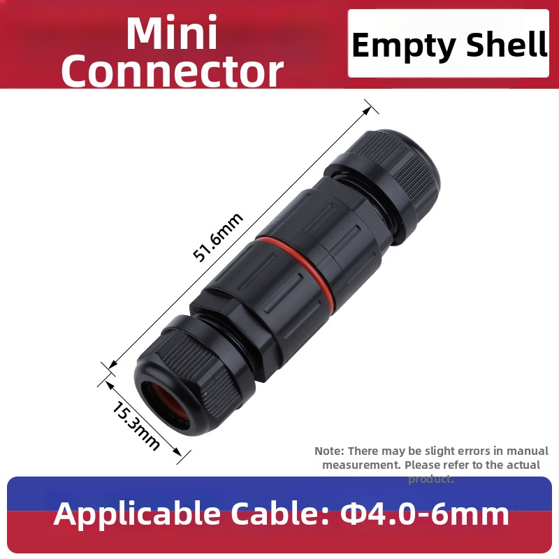 Mini vandeniui atsparus jungtis lauko naudojimui su pass-through — Cow Hours