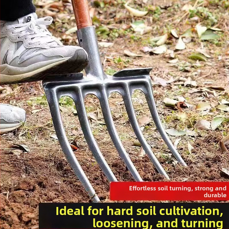 Žemės ūkio geležinė šakė iš aukšto mangano plieno žemei atpalaiduoti, vienos dalies storinta sunkiųjų šakutės galva; Prekės ženklas: Consultation; Pagrindinė pardavimo sritis: Kinija; Taikomos pramonės: Consultation