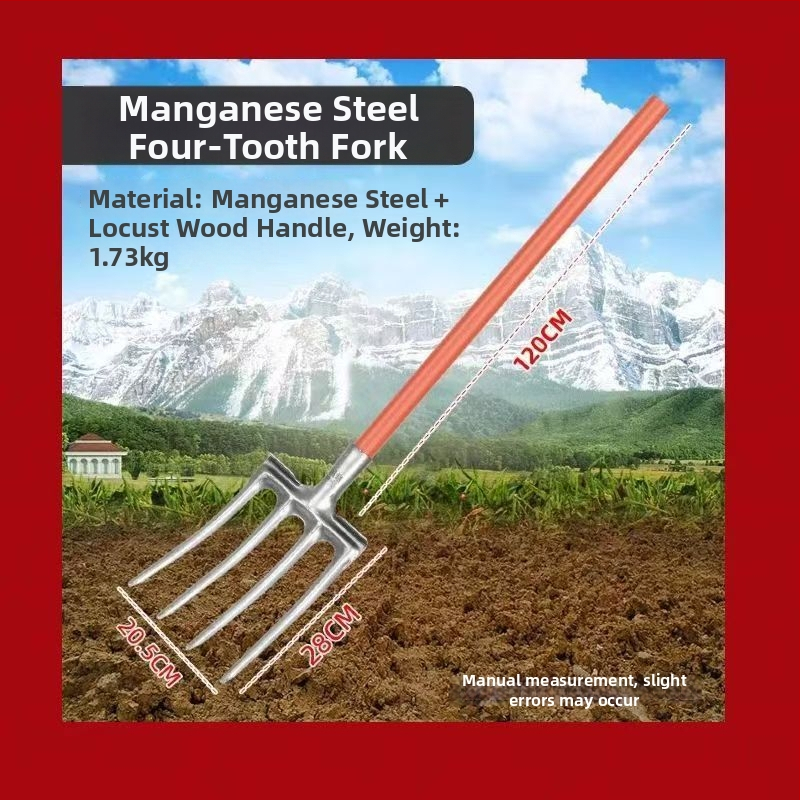 Žemės ūkio geležinė šakė iš aukšto mangano plieno žemei atpalaiduoti, vienos dalies storinta sunkiųjų šakutės galva; Prekės ženklas: Consultation; Pagrindinė pardavimo sritis: Kinija; Taikomos pramonės: Consultation