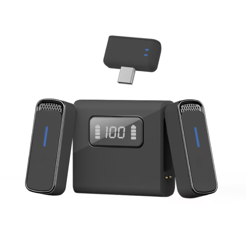 SX88 безжичен лавалер микрофон, Bluetooth 5.0, 60Hz-15kHz, SNR ≥70dB, 6-8 ч. работа, вградена батерия 200-300 mAh