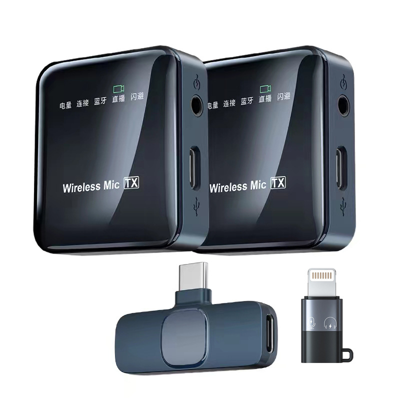 K63 bezvadu lavalier mikrofons, Bluetooth 5.2, frekvenču diapazons 20 Hz–20 kHz, SNR ≥75 dB, kanāls 2.1, darbības laiks 8–12 h