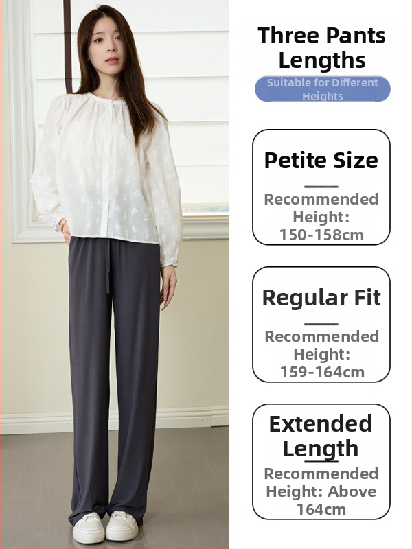 Pantaloni largi pentru femei, talie înaltă, vară, respirabili și uscare rapidă, poliester cu elastan, țesătură subțire