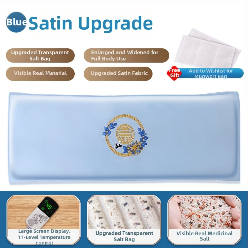 Elektrinė šildymo juosta karštam kompresui, su 11 pakopų skaitmeniniu ekranu ir automatiškai palaikoma temperatūra; galia 100W, įtampa 220V; temperatūros diapazonas 35–85°C; gryno svoris 2,5 kg; tinka keliams, pečiams, juosmeniui ir kojoms.