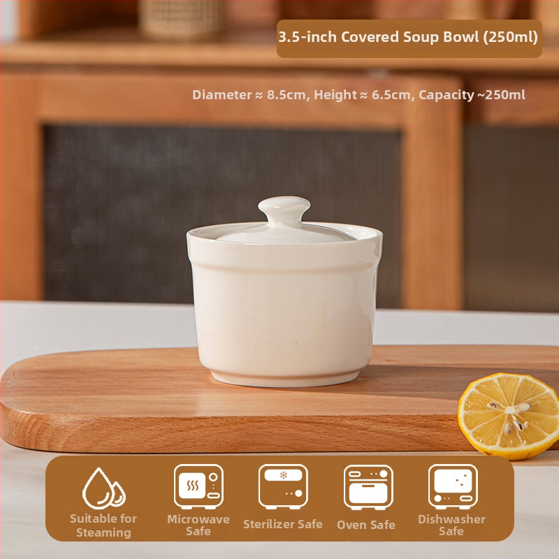 Vas de porțelan, rotund, stil minimalist modern, compatibil cu microunde, finisaj sub glazură