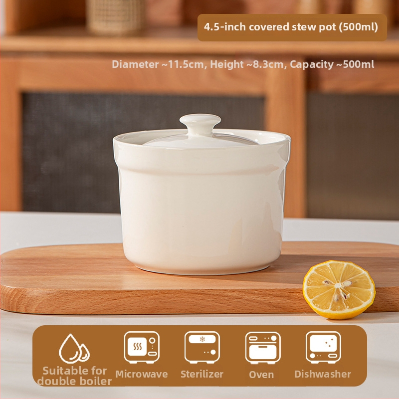 Vas de porțelan, rotund, stil minimalist modern, compatibil cu microunde, finisaj sub glazură