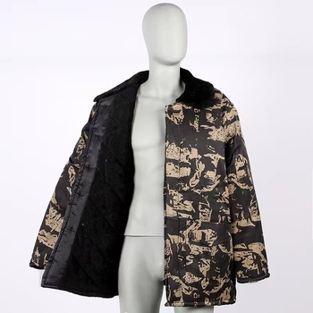 MWY Žiemos kamufliažinė striukė, unisex, šilta, vėjo atspari, dėvėjimu atspari, audinys: cheminiai pluoštai