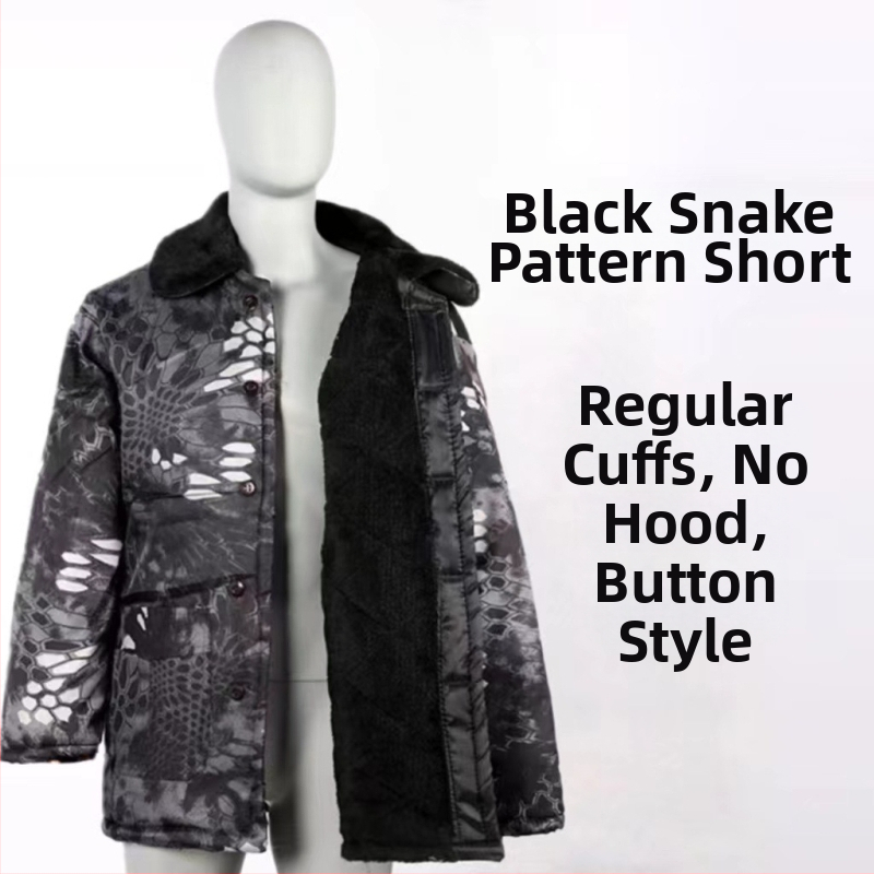 MWY Žiemos kamufliažinė striukė, unisex, šilta, vėjo atspari, dėvėjimu atspari, audinys: cheminiai pluoštai