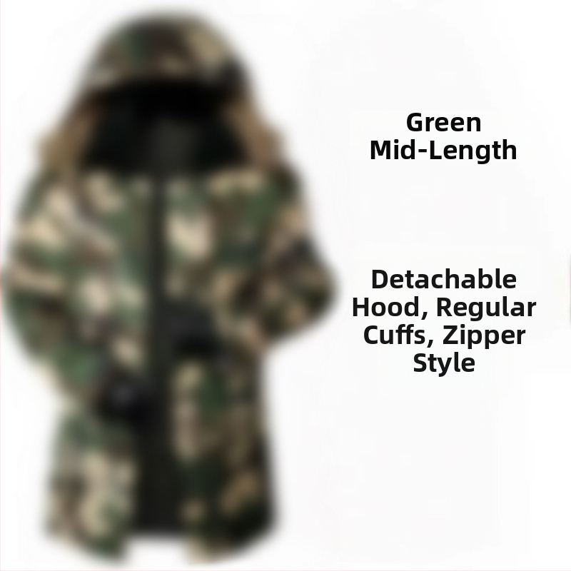 MWY Žiemos kamufliažinė striukė, unisex, šilta, vėjo atspari, dėvėjimu atspari, audinys: cheminiai pluoštai