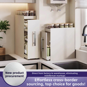 Traukiama prieskonių lentyna virtuvėje, siaura kraštinė, anglies plienas, prieskonių butelių organizatorius, ant stalviršio, minimalistinis stilius