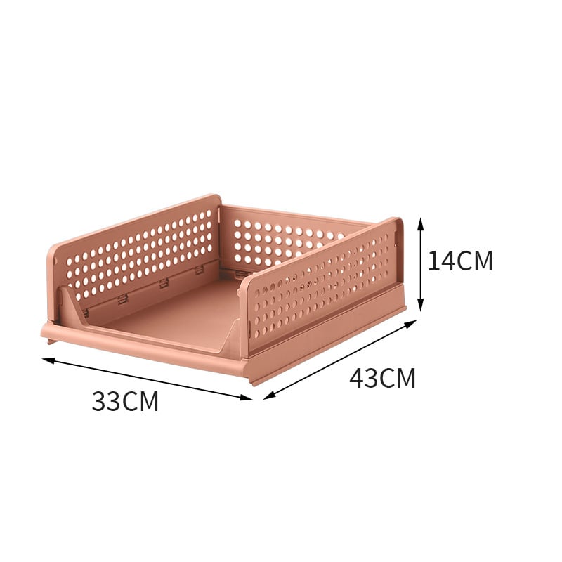 Organizator pentru garderobă cu compartimente pe niveluri, pliabil, din plastic, pentru montaj pe podea, 1 nivel