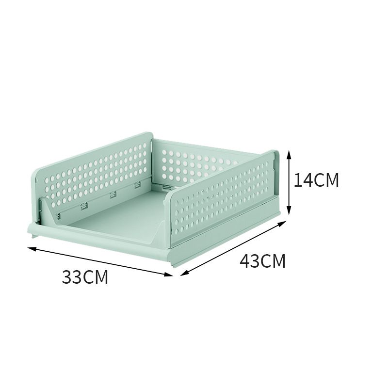 Organizator pentru garderobă cu compartimente pe niveluri, pliabil, din plastic, pentru montaj pe podea, 1 nivel