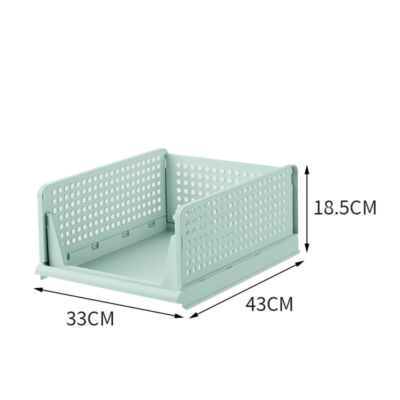 Organizator pentru garderobă cu compartimente pe niveluri, pliabil, din plastic, pentru montaj pe podea, 1 nivel