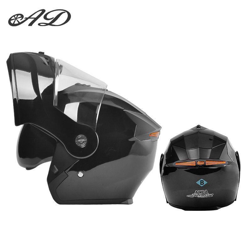 Casca de motocicletă AD din ABS, certificat 3C, unisex, pentru toate anotimpurile