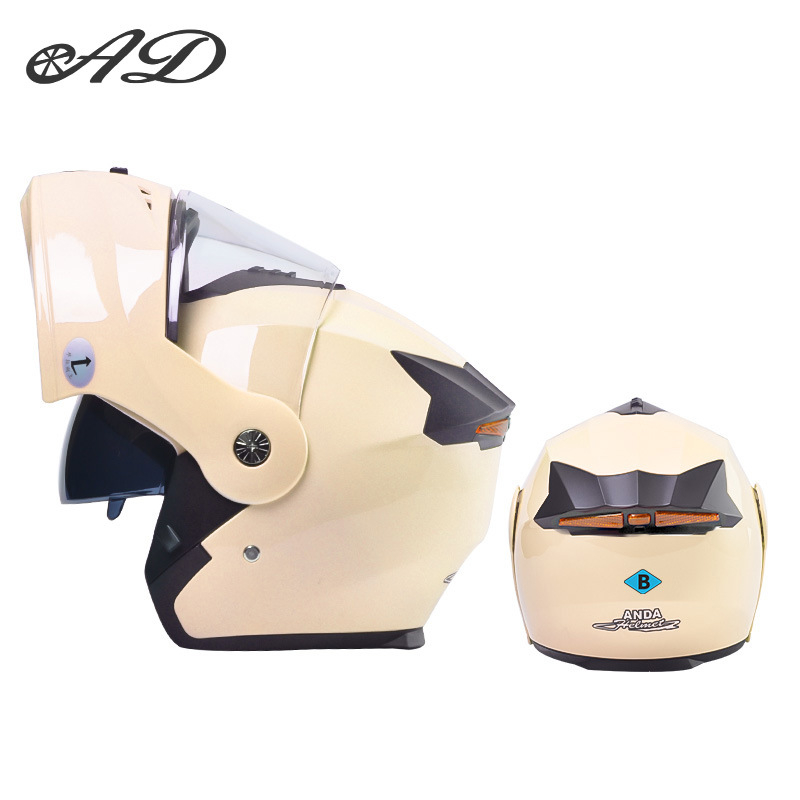 Casca de motocicletă AD din ABS, certificat 3C, unisex, pentru toate anotimpurile