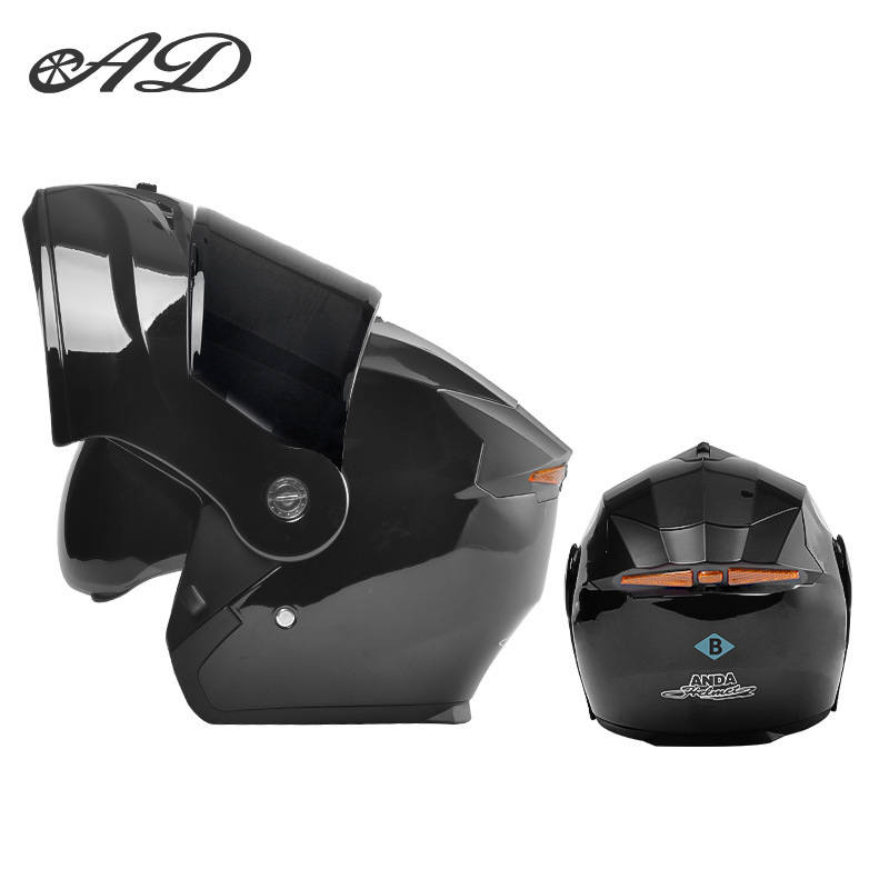 Casca de motocicletă AD din ABS, certificat 3C, unisex, pentru toate anotimpurile