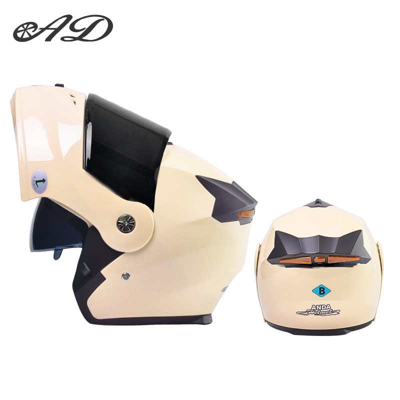 Casca de motocicletă AD din ABS, certificat 3C, unisex, pentru toate anotimpurile