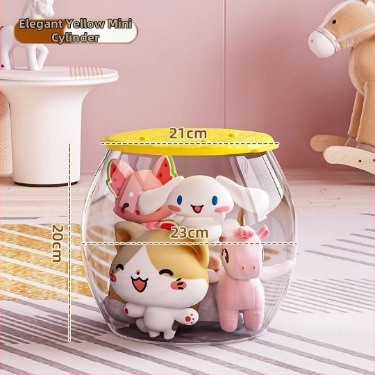 Plastikinis žaislų laikymo suolas, apvalios formos, 18L talpa, 150 kg apkrova, daugiafunkcis