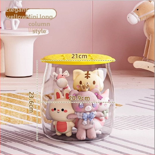 Plastikinis žaislų laikymo suolas, apvalios formos, 18L talpa, 150 kg apkrova, daugiafunkcis