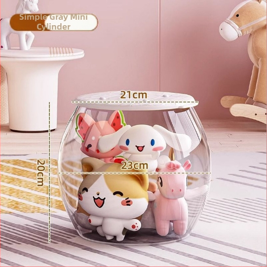 Plastikinis žaislų laikymo suolas, apvalios formos, 18L talpa, 150 kg apkrova, daugiafunkcis