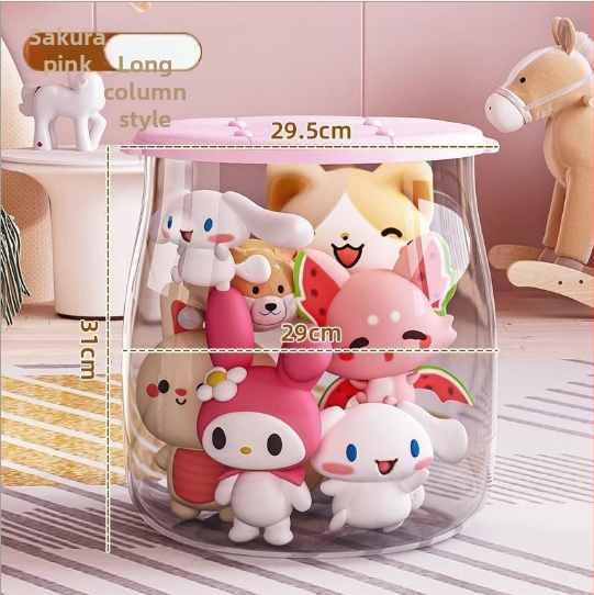 Plastikinis žaislų laikymo suolas, apvalios formos, 18L talpa, 150 kg apkrova, daugiafunkcis