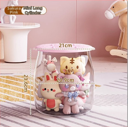 Plastikinis žaislų laikymo suolas, apvalios formos, 18L talpa, 150 kg apkrova, daugiafunkcis