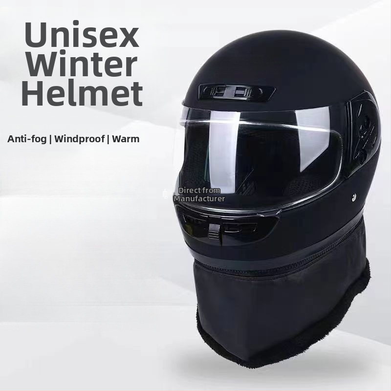 Elektrinio dviračio šalmas vyrams ir moterims, pilno veido šalmas, žiemai, ABS medžiaga