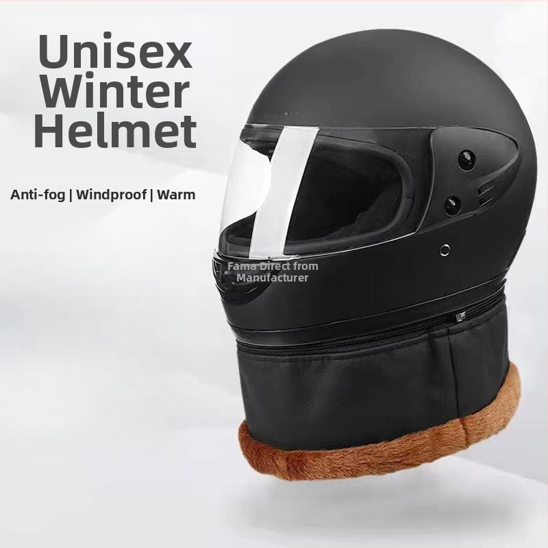 Elektriskā velosipēda ķivere vīriešiem un sievietēm, pilna sejas aizsardzība, ziemas lietošanai, ABS materiāls