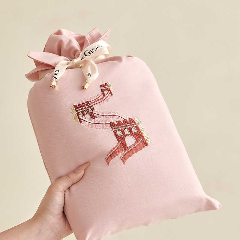 Set plachiet z bavlny s dlhými vláknami, saténové tkanie, reaktívne farbenie, jednobarevný vzor, moderný minimalistický štýl