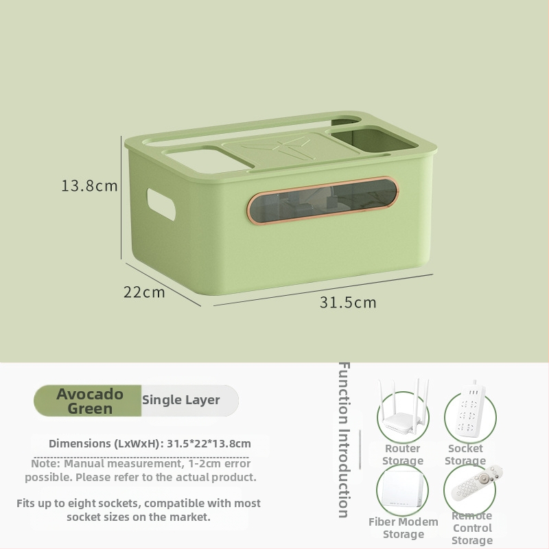 Plastikinė maršrutizatoriaus ir set-top dėžutės saugojimo dėžė – paprastas šiuolaikiškas dizainas, laidų tvarkymas svetainėje, 2024 m. modelis