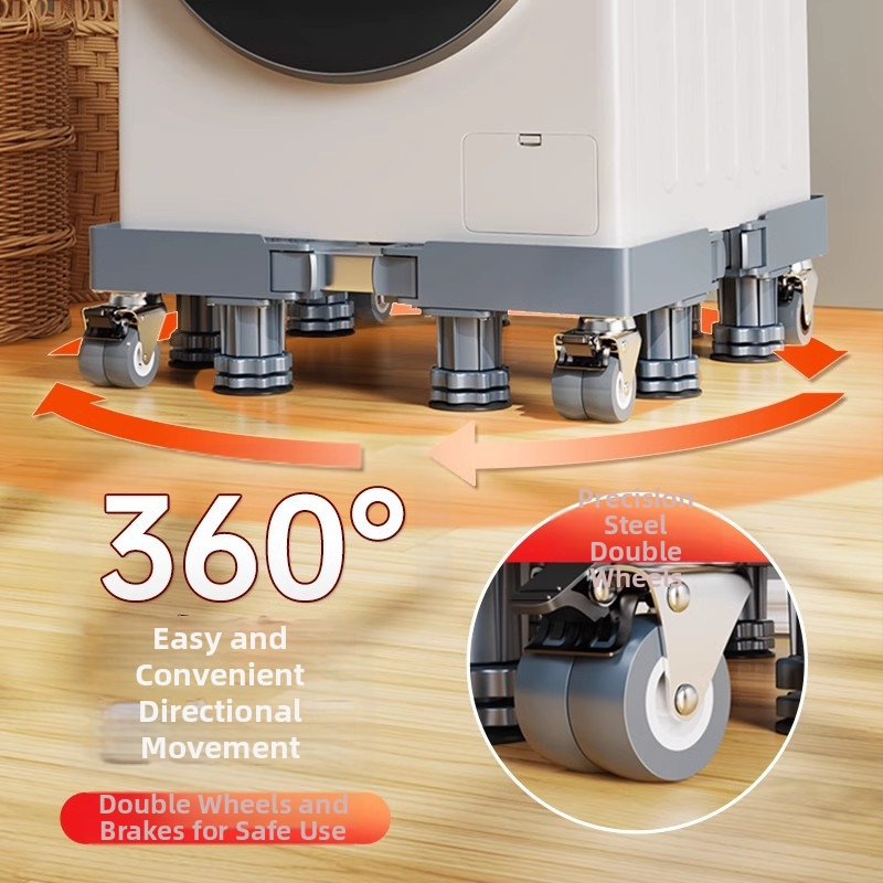 Skalbimo mašinos pagrindas – judantis, iš nerūdijančio plieno, 1 sluoksnis, šiuolaikinis minimalistinis stilius