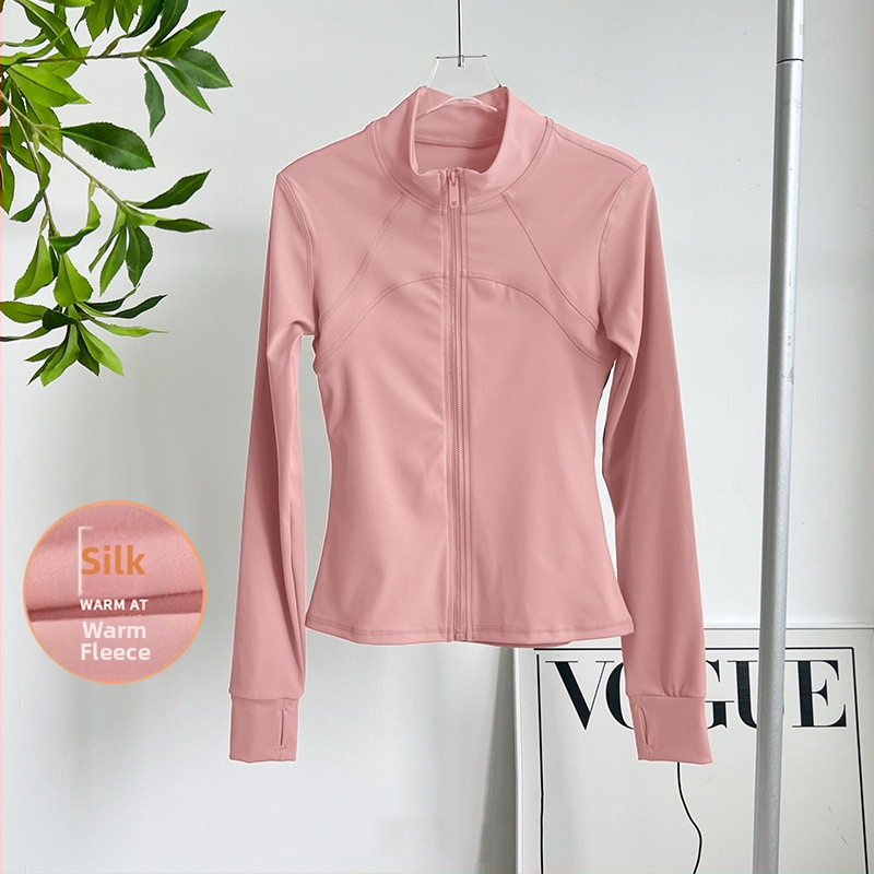 Ženski fitness top za jogu – stojeći ovratnik, uski kroj, smjesa kemijskih vlakana, 82,5% poliestera, WT5149