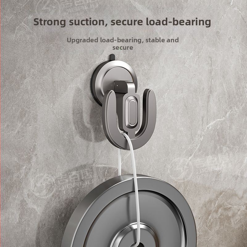 Raft pentru pantofi cu ventuză, montat pe perete, din ABS, 1 nivel, pentru baie și spațiu de spălat