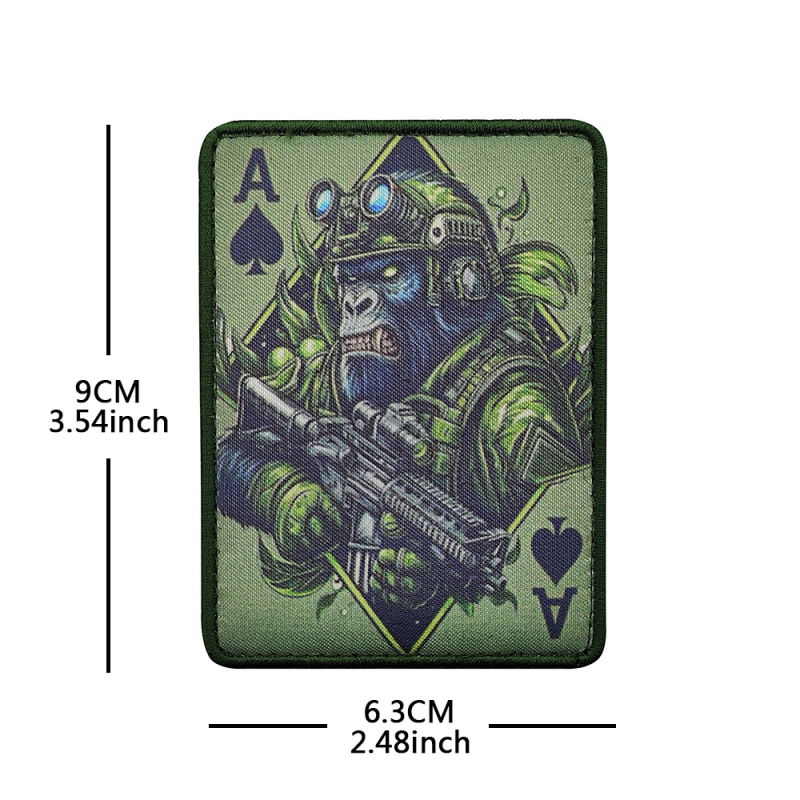 BACK HAND Loomade militaarne Velcro kangas märk - Polüester, Ühiskasutatav, Välispordid, 2025 kevad