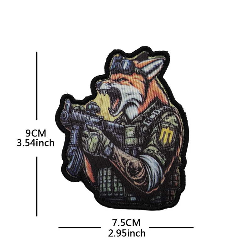 BACK HAND Loomade militaarne Velcro kangas märk - Polüester, Ühiskasutatav, Välispordid, 2025 kevad