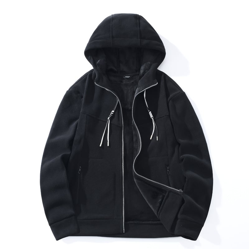 Μπουφάν φλίς σε στυλ cardigan, Unisex, ύφασμα Shaker Fleece, επένδυση Shaker Fleece, για χειμώνα